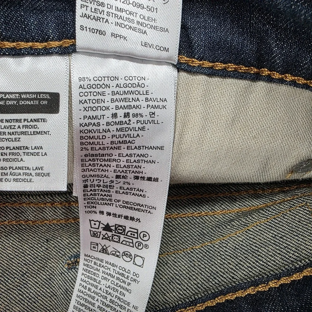 Levis 541 Jeans Mens 40x30 Athletic Fit High Rise Stretch Medium Wash Blue Denim